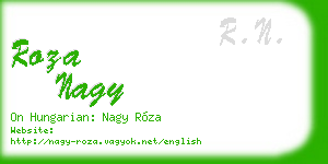 roza nagy business card
